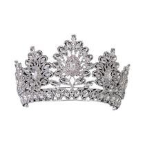 Tiara De Cristal Prateada Coroa Faixa De Cabelo Para Mulheres Acessórios De Cabelo Para Festas Tiara De Cristal Prateada Coroa Faixa De Cabelo Para Mulheres Acessórios De Cabelo Para Festas