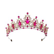 Tiara De Cristal Prateada Para Noivas, Coroa De Cabelo Para Casamento, Diadema Com Véu, Acessórios