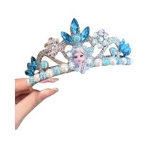 Tiara De Elsa Frozen Para Crianças, Acessórios De Cabelo De Desenho Animado, Coroa De Cosplay,
