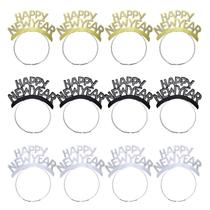 Tiara de Festa ORZIZRO "Feliz Ano Novo" - Kit com 12 Peças para 2024
