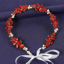 Tiara De Flor De Cristal Vermelho Com Strass E Pérolas, Acessório De Cabelo Para Noivas E Festas, Tiara De Flor De Cristal Vermelho Com Strass E Pérolas, Acessório De Cabelo Para Noivas E Festas,