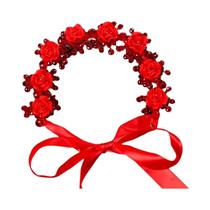 Tiara De Flor De Cristal Vermelho Com Strass E Pérolas, Acessório De Cabelo Para Noivas E Festas, Tiara De Flor De Cristal Vermelho Com Strass E Pérolas, Acessório De Cabelo Para Noivas E Festas,