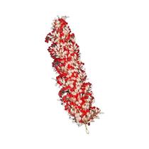 Tiara De Flor De Cristal Vermelho Com Strass E Pérolas Para Noivas, Festas E Casamentos Acessório