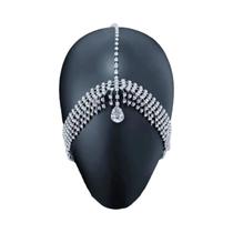 Tiara De Franjas Com Strass Para Mulheres, Acessórios De Cabelo Super Brilhantes Para Casamentos E