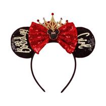 Tiara De Laço Brilhante Da Princesa Minnie Para Mulheres E Meninas, Faixa De Cabelo Elegante Para
