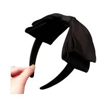 Tiara De Laço Preta Elegante E Fofa Acessório De Cabelo De Tecido Para Uso Diário E Festas Tiara De Laço Preta Elegante E Fofa Acessório De Cabelo De Tecido Para Uso Diário E Festas