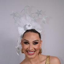 Tiara De Lua Carnaval Feita A Mão Luxo Festa Fantasia Tiara De Lua Carnaval Feita A Mão Luxo Festa Fantasia