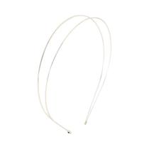 Tiara De Metal Fina Para Mulheres Com Faixa Dupla Lisa Design Minimalista Para Todas as Estações Tiara De Metal Fina Para Mulheres Com Faixa Dupla Lisa Design Minimalista Para Todas as Estações