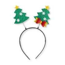 Tiara de Natal com Árvore de EVA e glitter - Maxiformas