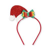 Tiara de Natal com Gorro EVA e Glitter - Encante-se!