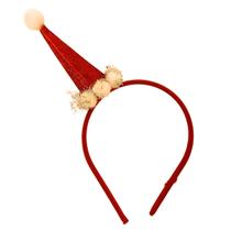 Tiara De Natal Gorrinho Papai Noel Luxo Enfeite Natalino