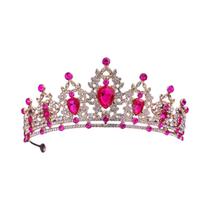 Tiara de Noiva com Cristais Prateados - Acessório de Cabelo para Casamento