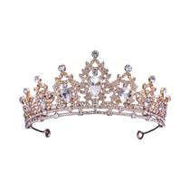 Tiara de Noiva com Cristais Prateados - Acessório de Cabelo para Casamento