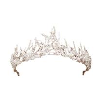 Tiara De Noiva Prateada, Coroa De Cabelo, Acessórios De Cabelo Para Mulheres Tiara De Noiva Prateada, Coroa De Cabelo, Acessórios De Cabelo Para Mulheres