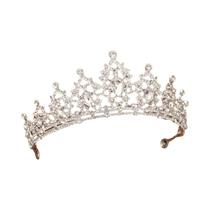 Tiara De Noiva Prateada, Coroa De Cabelo, Acessórios De Cabelo Para Mulheres Tiara De Noiva Prateada, Coroa De Cabelo, Acessórios De Cabelo Para Mulheres