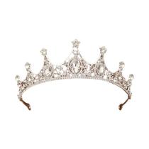 Tiara De Noiva Prateada, Coroa De Cabelo, Acessórios De Cabelo Para Mulheres Tiara De Noiva Prateada, Coroa De Cabelo, Acessórios De Cabelo Para Mulheres