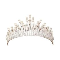 Tiara De Noiva Prateada, Coroa De Cabelo, Acessórios De Cabelo Para Mulheres Tiara De Noiva Prateada, Coroa De Cabelo, Acessórios De Cabelo Para Mulheres