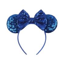 Tiara De Orelhas De Rato Com Lantejoulas E Laço Para Meninas Com Pérolas 5 Coroa Para Festas
