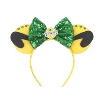 Tiara De Orelhas De Rato Do Castelo Da Disney Com Fogos De Artifício Para Meninas, Laço De