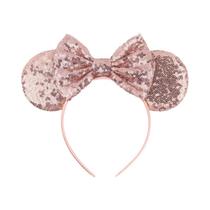 Tiara De Orelhas De Rato Leopardo Da Disney Para Meninas, Faixa De Cabelo Com Laço Moderna Para