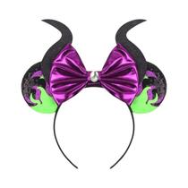 Tiara De Orelhas De Rato Para Mulheres Com Lantejoulas E Laço, Acessórios De Cabelo Para Festas E