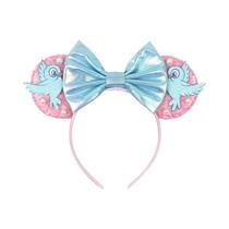 Tiara De Orelhas Do Mickey Mouse Com Lantejoulas E Laço Para Crianças, Adultos E Bebês - Acessório