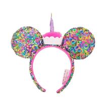 Tiara De Orelhas Do Mickey Mouse Da Disney Para Meninas Com Lantejoulas E Rede Para Festas,