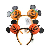 Tiara De Pelúcia Com Orelhas De Mickey Mouse Abóbora Disney Para Meninas - Acessório De Fantasia