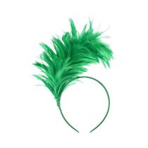 Tiara de penas 1920s mardi gras bandana flapper pena bandana flapper headpiece burlesque com penas