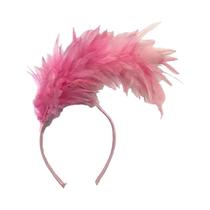 Tiara de penas 1920s mardi gras bandana flapper pena bandana flapper headpiece burlesque com penas