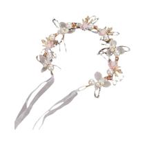 Tiara De Pérolas Com Flores Para Meninas, Acessório De Cabelo Romântico E Kawaii Para Crianças Tiara De Pérolas Com Flores Para Meninas, Acessório De Cabelo Romântico E Kawaii Para Crianças