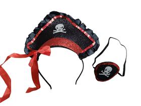 tiara de pirata e tapa olho Fantasia Halloween Festa