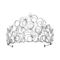 Tiara De Princesa Com Strass Brilhante Para Mulheres, Acessório De Cosplay Para Festas E Natal