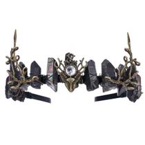 Tiara de quartzo cru Crystal Crown CoteeZa Fairy preta Tiara de quartzo cru Crystal Crown CoteeZa Fairy preta