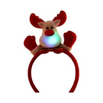 Tiara De Rena LED Brilhante Com Chifres De Papai Noel Para Festas De Natal E Cosplay Tiara De Rena LED Brilhante Com Chifres De Papai Noel Para Festas De Natal E Cosplay