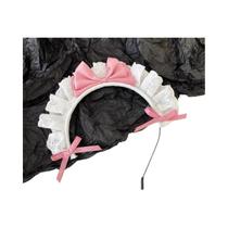 Tiara De Renda Com Laço Para Fantasia De Halloween, Acessório De Cabelo Para Cosplay Tiara De Renda Com Laço Para Fantasia De Halloween, Acessório De Cabelo Para Cosplay
