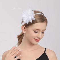 Tiara De Renda Com Plumas Naturais Estilo Retrô Anos 1920 Para Mulheres, Casamento, Festa, Halloween