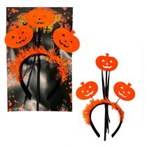 Tiara Decoração De Abóbora Carnaval Folia + Varinha Festa Tiara Decoração De Abóbora Carnaval Folia + Varinha Festa