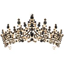 Tiara e coroa de cristal barroco de bronze COCIDE para mulheres