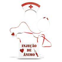 Tiara e Placa Carnaval Médica/Enfermeira EVA Vivarte - Inspire sua Festa Loja