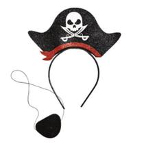 Tiara e Tapa Olho Pirata Carnaval EVA Vivarte - Inspire sua Festa Loja
