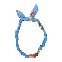 Tiara em tecido azul claro floral bebê e moda infantil Tiara em tecido azul claro floral bebê e moda infantil