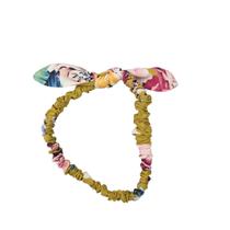 Tiara em tecido mostarda floral bebê e moda infantil Tiara em tecido mostarda floral bebê e moda infantil