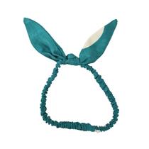 Tiara em tecido verde bebê e moda infantil