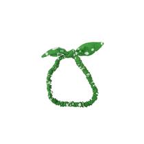 Tiara em tecido verde poá bebê e moda infantil Tiara em tecido verde poá bebê e moda infantil