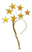 Tiara Estrela De Luxo Carnaval Fantasia Prata/ouro