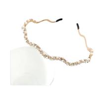 Tiara Feminina Brilhante Com Pérolas E Strass Ondulados De Cristal Para Fotos E Viagens - Acessório