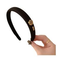 Tiara Feminina Elegante Retrô Camélia Com Aroma De Vento, Faixa De Cabelo De Esponja Para Meninas