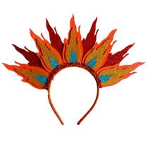 Tiara Fogo Chamas Arco Carnaval Festa Fantasia Bloquinho Tiara Fogo Chamas Arco Carnaval Festa Fantasia Bloquinho