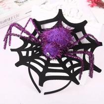 Tiara Halloween Aranha Roxa Tiara Halloween Aranha Roxa